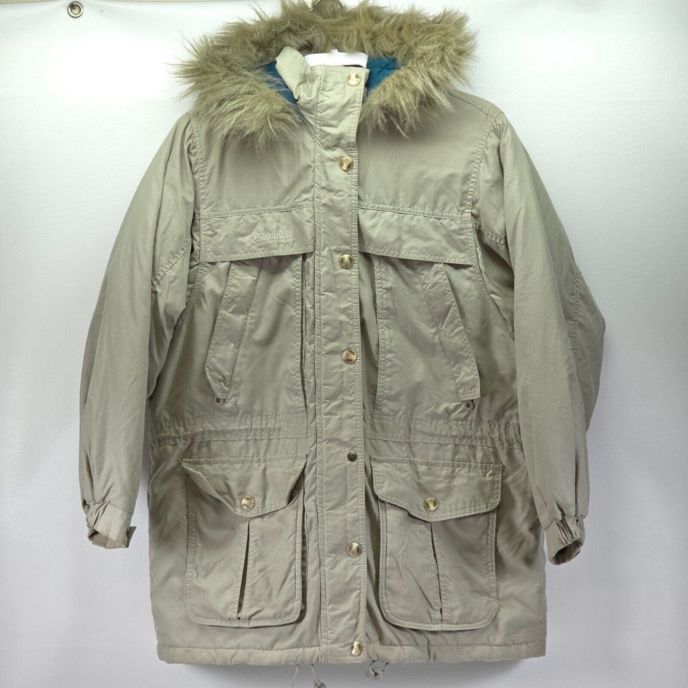 Columbia All-Weather Performance Coat Women's Small Gorpcore Outdoors Winter Fur